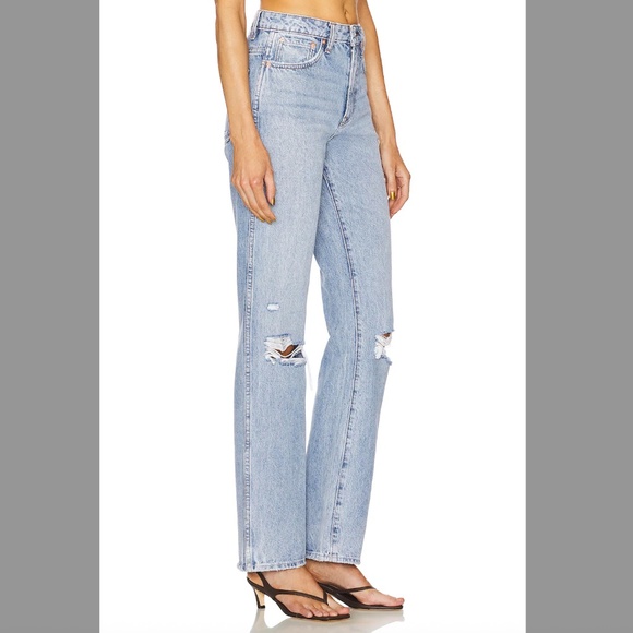 NEW GRLFRND Sara Super High Rise Slim Straight Jeans NEW 24 - Picture 2 of 5